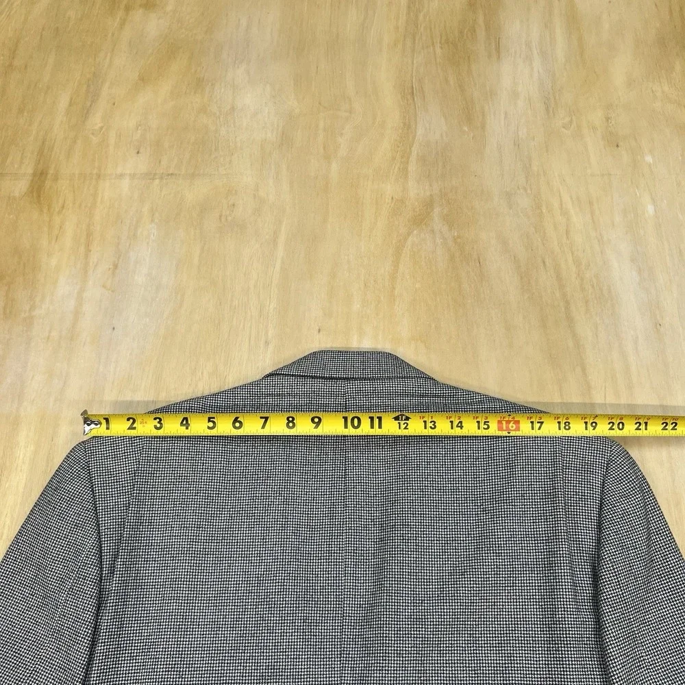 Vintage Pal Zileri Ventless Blazer Sport‎ Coat Mens 44L Long Wool Gray Flannel